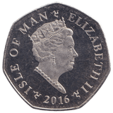 2016 CHRISTMAS 50P XMAS PUDDING ISLE OF MAN ( BU ) - 50P REGIONAL ISSUES - Cambridgeshire Coins
