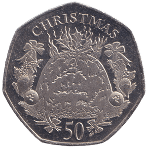2016 CHRISTMAS 50P XMAS PUDDING ISLE OF MAN ( BU ) - 50P REGIONAL ISSUES - Cambridgeshire Coins