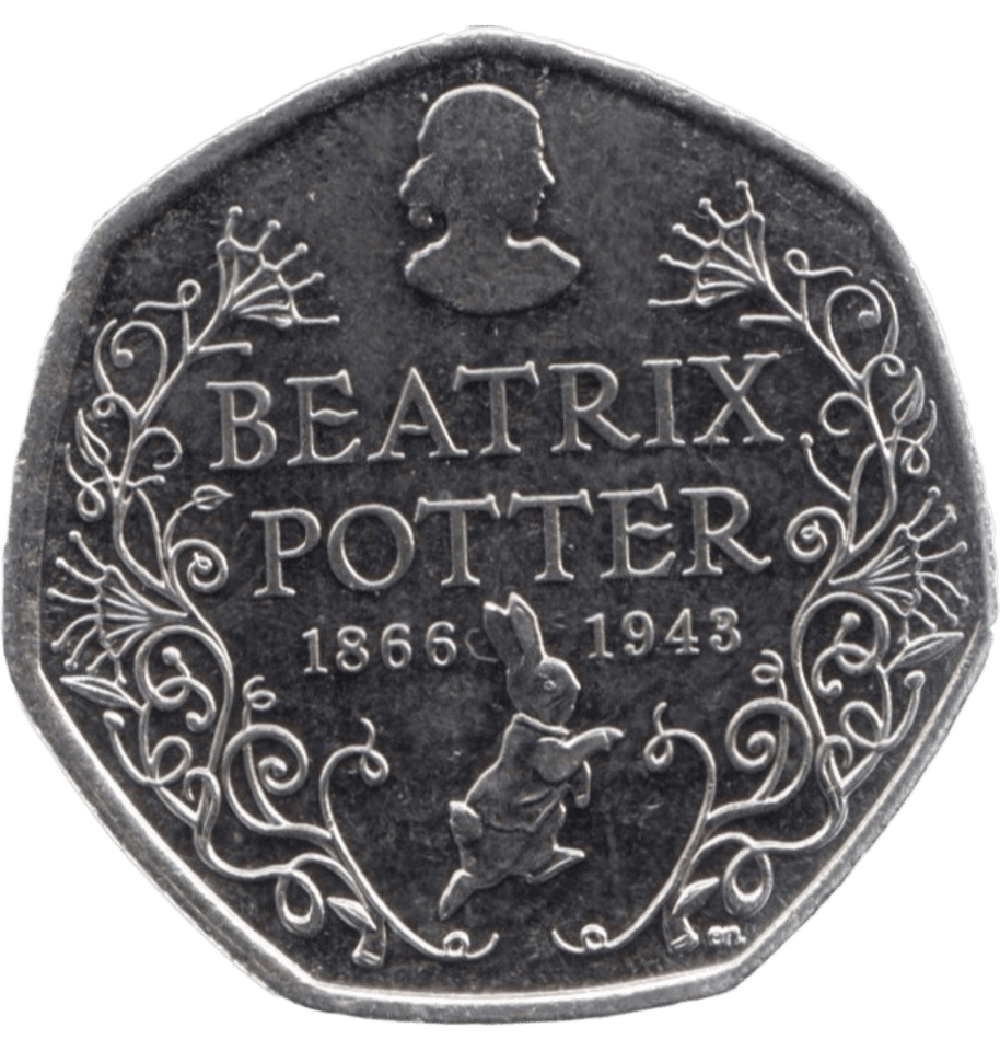 2016 CIRCULATED 50P BEATRIX POTTER 100TH ANNIVERSARY - BEATRIX POTTER 50P - Cambridgeshire Coins