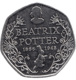 2016 CIRCULATED 50P BEATRIX POTTER 100TH ANNIVERSARY - BEATRIX POTTER 50P - Cambridgeshire Coins