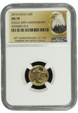 2016 EAGLE GOLD $5 EAGLE 30TH ANNIVERSARY NGC MS 70 - NGC GOLD WORLD - Cambridgeshire Coins
