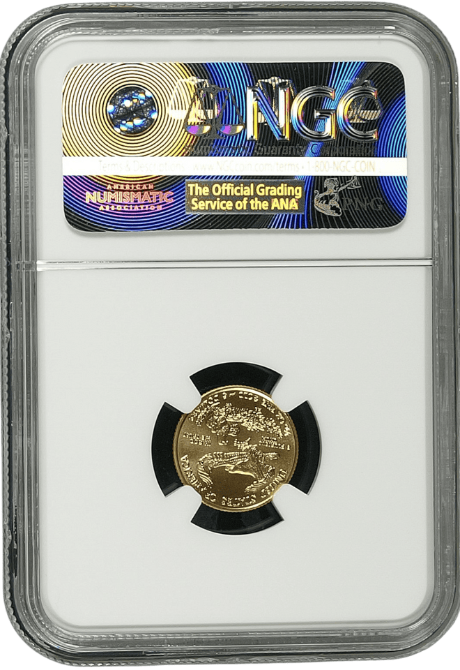 2016 EAGLE GOLD $5 EAGLE 30TH ANNIVERSARY NGC MS 70 - NGC GOLD WORLD - Cambridgeshire Coins