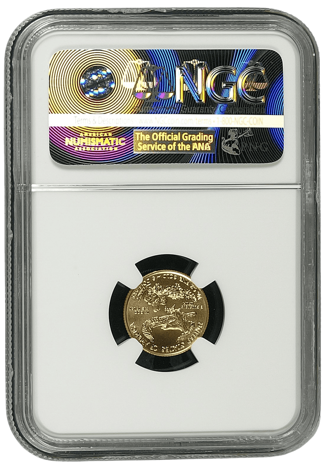 2016 EAGLE GOLD $5 EAGLE 30TH ANNIVERSARY NGC MS 70 - NGC GOLD WORLD - Cambridgeshire Coins