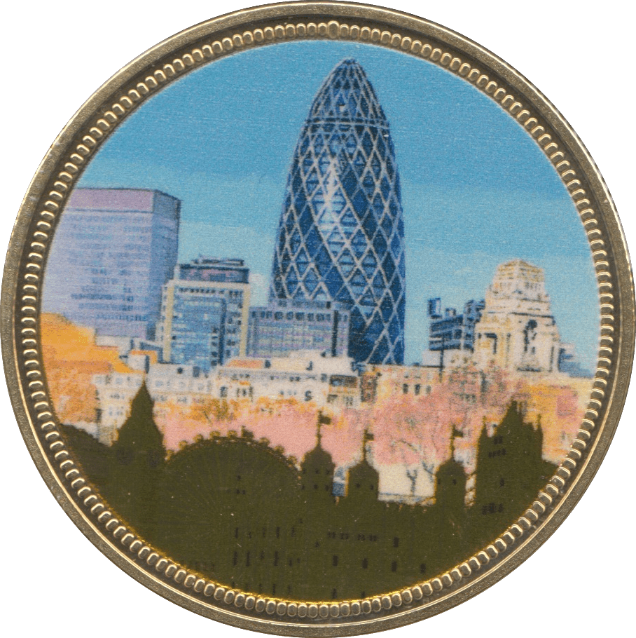2016 FAMOUS LANDMARKS OF LONDON GHERKIN - WORLD COINS - Cambridgeshire Coins