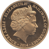 2016 FIFTY PENCE BAILIWICK OF GUERNSEY SAFE THOUGH ALL SAFETY'S LOST - WORLD COINS - Cambridgeshire Coins