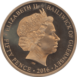 2016 FIFTY PENCE BAILIWICK OF GUERNSEY TO THE END THEY REMAIN - WORLD COINS - Cambridgeshire Coins