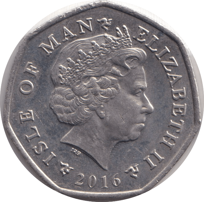 2016 FIFTY PENCE - IOM MILNER'S TOWER - WORLD COINS - Cambridgeshire Coins