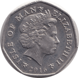 2016 FIFTY PENCE - IOM MILNER'S TOWER - WORLD COINS - Cambridgeshire Coins
