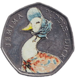 2016 FIFTY PENCE JEMIMA PUDDLE - DUCK COLOURED 50P BEATRIX POTTER COIN - BEATRIX POTTER 50P - Cambridgeshire Coins