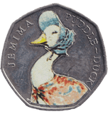 2016 FIFTY PENCE JEMIMA PUDDLE - DUCK COLOURED 50P BEATRIX POTTER COIN - BEATRIX POTTER 50P - Cambridgeshire Coins