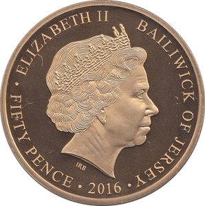2016 FIFTY PENCE JERSEY - WORLD COINS - Cambridgeshire Coins