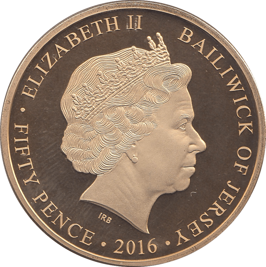 2016 FIFTY PENCE JERSEY - WORLD COINS - Cambridgeshire Coins