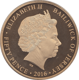 2016 FIFTY PENCE JERSEY - WORLD COINS - Cambridgeshire Coins