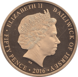 2016 FIFTY PENCE JERSEY - WORLD COINS - Cambridgeshire Coins