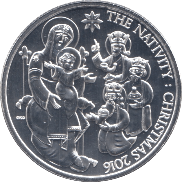 2016 FINE SILVER NATIVITY £20 COIN - WORLD COINS - Cambridgeshire Coins