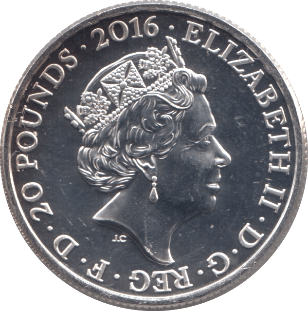 2016 FINE SILVER QUEEN ELIZABETH II 90TH BIRTHDAY £20 COIN - WORLD COINS - Cambridgeshire Coins