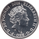 2016 FINE SILVER QUEEN ELIZABETH II 90TH BIRTHDAY £20 COIN - WORLD COINS - Cambridgeshire Coins