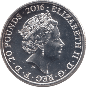 2016 FINE SILVER QUEEN ELIZABETH II 90TH BIRTHDAY £20 COIN - WORLD COINS - Cambridgeshire Coins