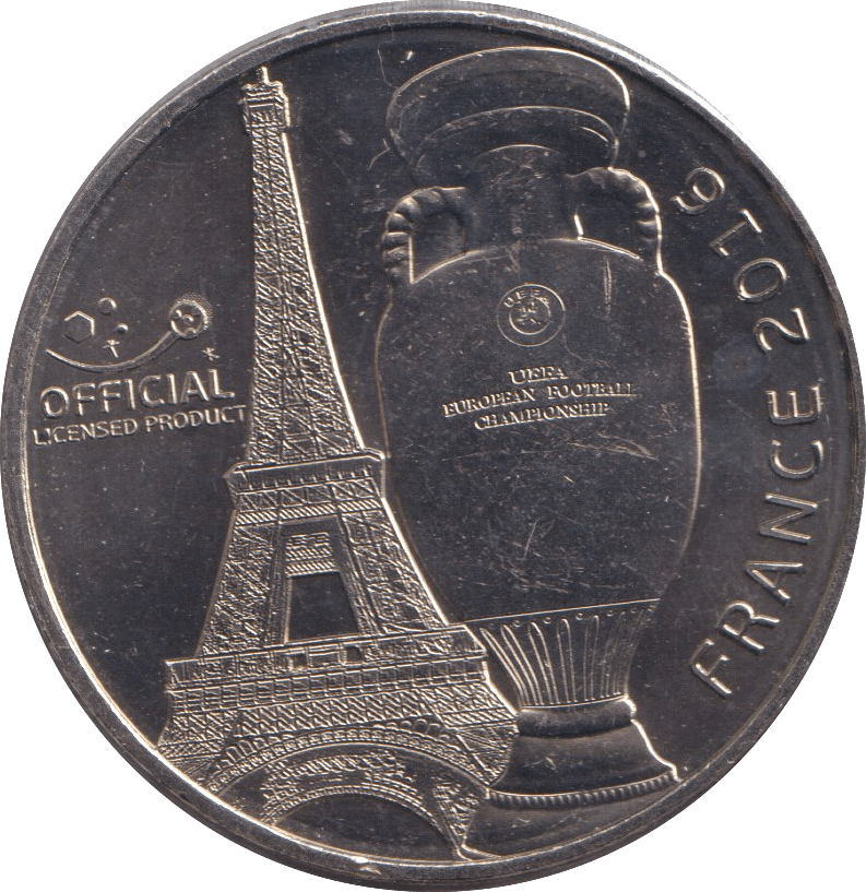 2016 FRANCE EUROS CUP MEDALLION - WORLD COINS - Cambridgeshire Coins