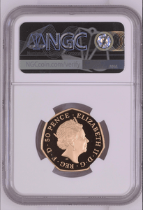 2016 GOLD 50P BATTLE OF HASTINGS 950TH ANNIVERSARY PF 70 ULTRA CAMEO - NGC GOLD 50P - Cambridgeshire Coins