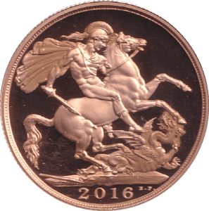 2016 GOLD DOUBLE SOVEREIGN ( PROOF ) - DOUBLE SOVEREIGN - Cambridgeshire Coins