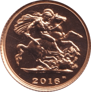 2016 GOLD HALF SOVEREIGN ( BU ) - HALF SOVEREIGN - Cambridgeshire Coins