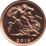 2016 GOLD HALF SOVEREIGN ( BU ) - HALF SOVEREIGN - Cambridgeshire Coins