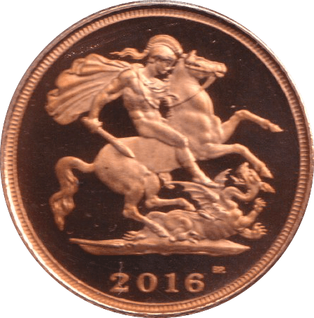2016 GOLD HALF SOVEREIGN ( PROOF ) - HALF SOVEREIGN - Cambridgeshire Coins