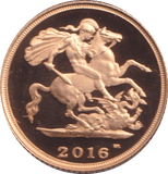 2016 GOLD HALF SOVEREIGN ( PROOF ) - HALF SOVEREIGN - Cambridgeshire Coins