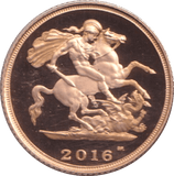 2016 GOLD HALF SOVEREIGN ( PROOF ) - HALF SOVEREIGN - Cambridgeshire Coins