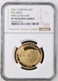 2016 GOLD PROOF £2 THE ARMY WWI CENTENARY PF 70 ULTRA CAMEO - NGC GOLD £2 - Cambridgeshire Coins