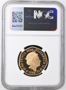 2016 GOLD PROOF 50P BEATRIX POTTER 150TH ANNIVERSARY PF 69 ULTRA CAMEO - NGC GOLD 50P - Cambridgeshire Coins