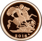 2016 GOLD PROOF HALF SOVEREIGN BOXED - GOLD PROOF HALF SOVEREIGNS - Cambridgeshire Coins