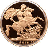 2016 GOLD PROOF SOVEREIGN BOXED - GOLD PROOF SOVEREIGNS - Cambridgeshire Coins