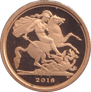 2016 GOLD QUARTER SOVEREIGN ( PROOF ) - QUARTER SOVEREIGN - Cambridgeshire Coins