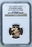 2016 GOLD SOVEREIGN PF 70 - NGC GOLD SOVEREIGN - Cambridgeshire Coins