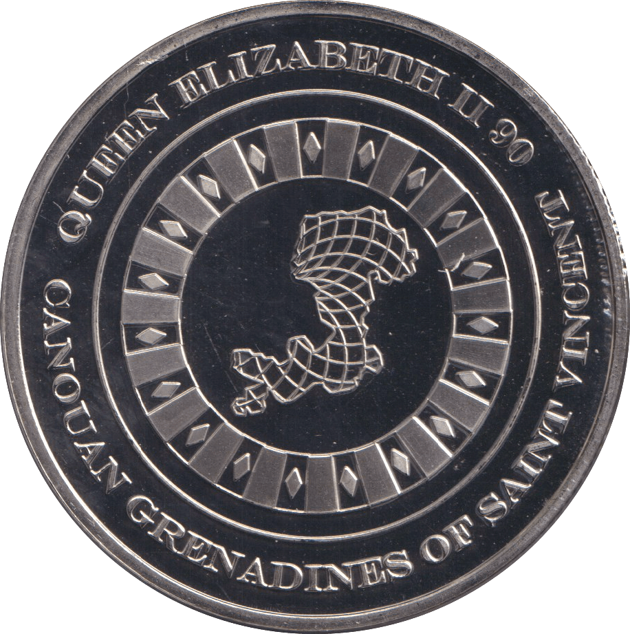 2016 MEDAL QUEENS 90TH BIRTHDAY - CANOUAN GRENADINES - WORLD COINS - Cambridgeshire Coins