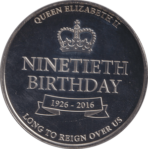 2016 MEDAL QUEENS 90TH BIRTHDAY - MAYREAU - WORLD COINS - Cambridgeshire Coins