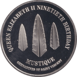 2016 MEDAL QUEENS 90TH BIRTHDAY - MUSTIQUE - WORLD COINS - Cambridgeshire Coins