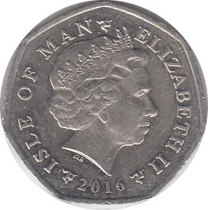 2016 MILNER'S TOWER 50P ISLE OF MAN - WORLD COINS - Cambridgeshire Coins