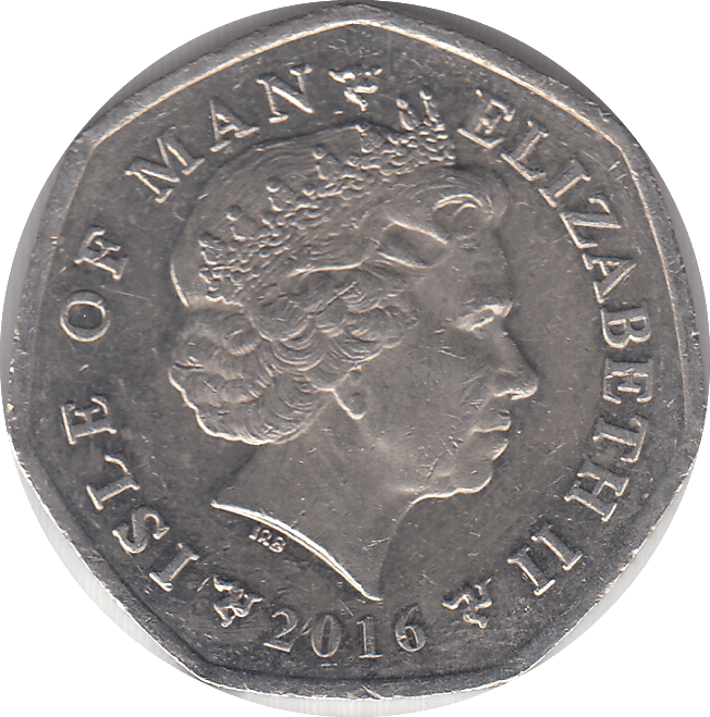 2016 MILNER'S TOWER 50P ISLE OF MAN - WORLD COINS - Cambridgeshire Coins