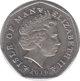 2016 MILNER'S TOWER 50P ISLE OF MAN - WORLD COINS - Cambridgeshire Coins