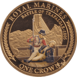2016 ONE CROWN ROYAL MARINES BATTLE OF TRAFALGAR BU - WORLD COINS - Cambridgeshire Coins