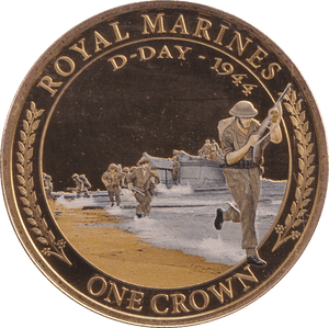 2016 ONE CROWN ROYAL MARINES D - DAY PROOF - WORLD COINS - Cambridgeshire Coins