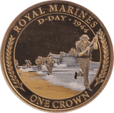 2016 ONE CROWN ROYAL MARINES D - DAY PROOF - WORLD COINS - Cambridgeshire Coins