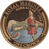 2016 ONE CROWN ROYAL MARINES GIBRALTAR BU - WORLD COINS - Cambridgeshire Coins