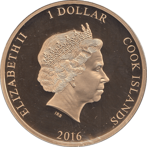 2016 ONE DOLLAR COOK ISLANDS - WORLD COINS - Cambridgeshire Coins