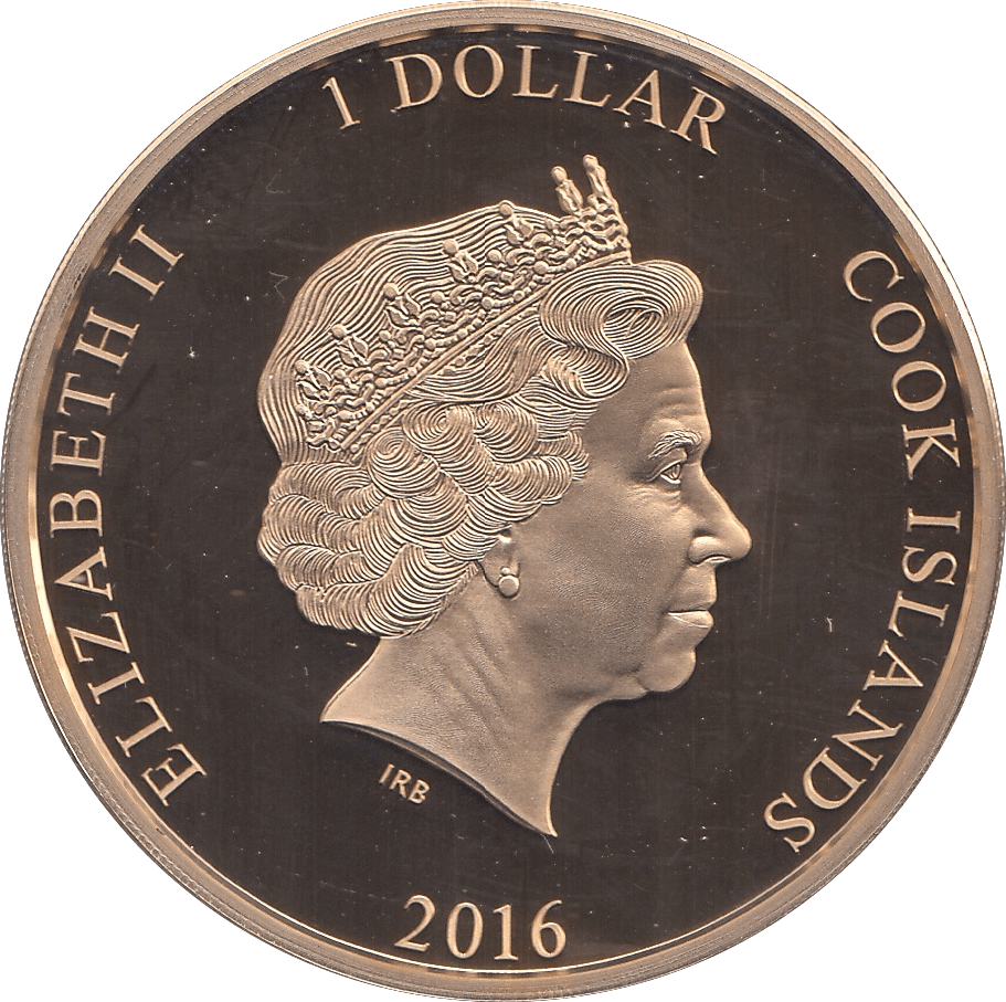 2016 ONE DOLLAR COOK ISLANDS - WORLD COINS - Cambridgeshire Coins