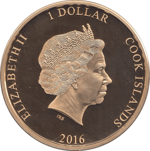 2016 ONE DOLLAR COOK ISLANDS - WORLD COINS - Cambridgeshire Coins