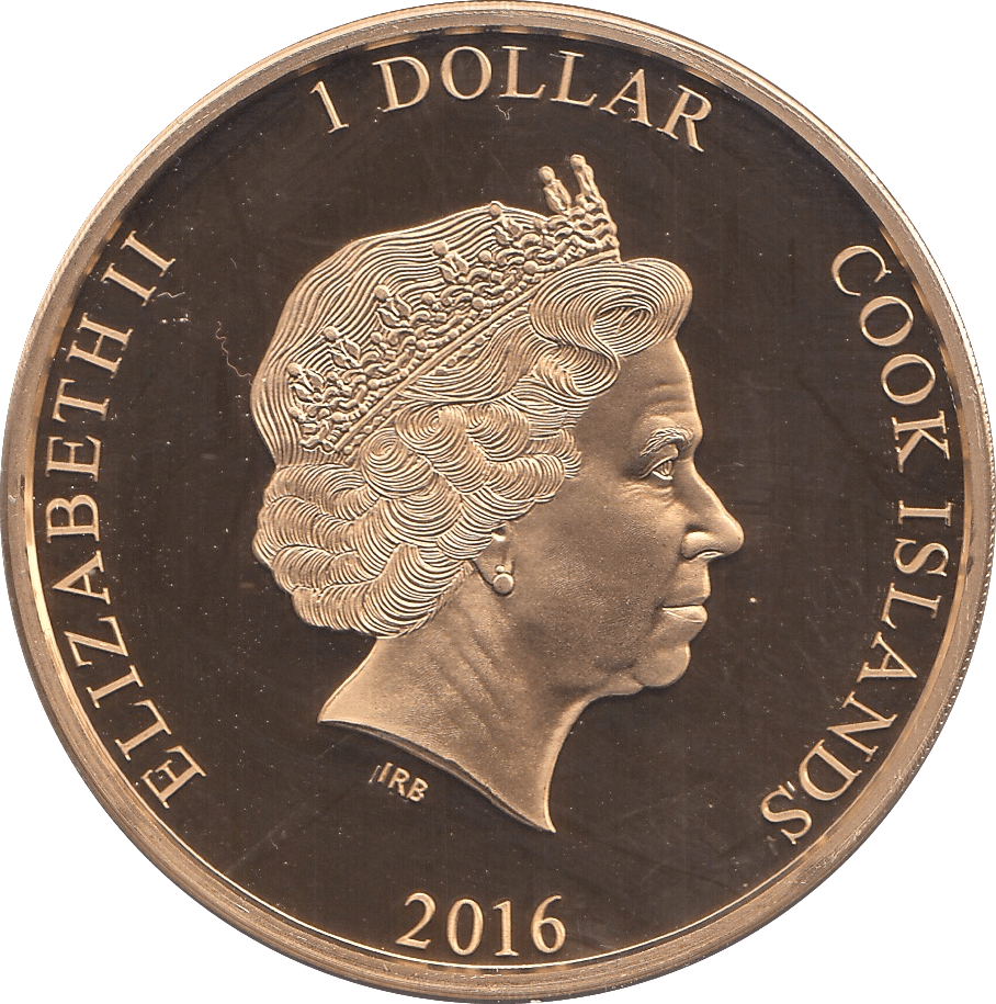 2016 ONE DOLLAR COOK ISLANDS - WORLD COINS - Cambridgeshire Coins